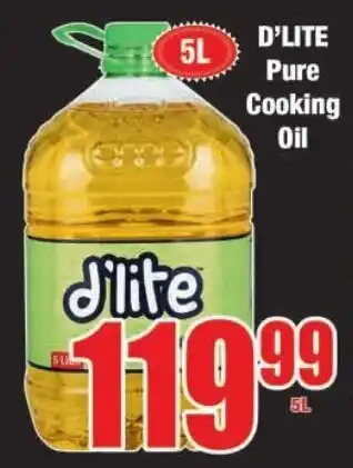 Boxer Build D'Lite Pure Cooking Oil 5L offer