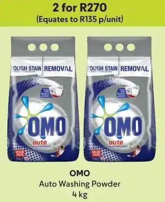 OMO Auto Washing Powder 4 kg offer at Makro