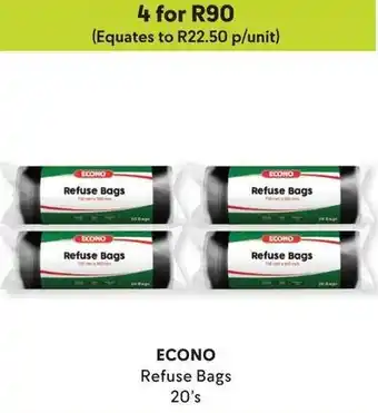 Makro ECONO Refuse Bags offer