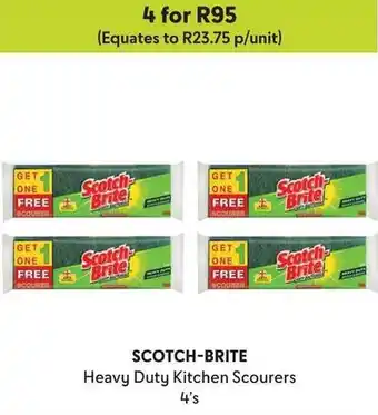 Makro SCOTCH-BRITE Heavy Duty Kitchen Scourers 4's offer