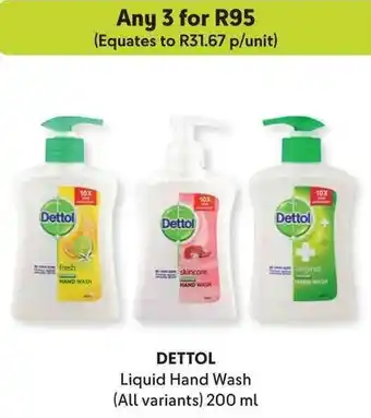 Makro DETTOL Liquid Hand Wash offer