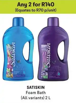 Makro SATISKIN Foam Bath (All variants) 2 L offer