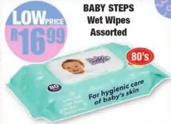 Boxer Build Baby Steps Wet Wipes Assorted 80's offer