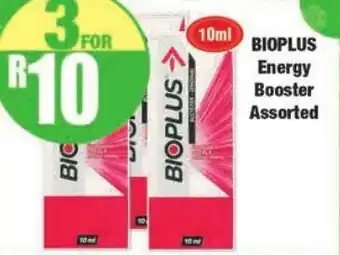 Bioplus Energy Booster Assorted 10ml