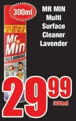 Mr Min Multi Surface Cleaner Lavender 300ml