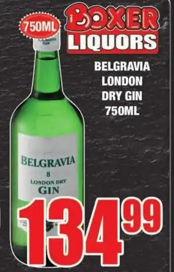 Belgravia London Dry Gin 750ml