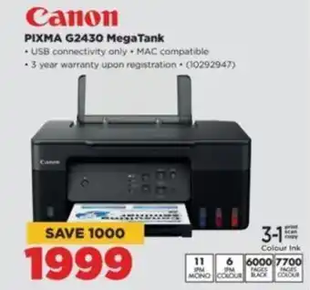 HiFi Corp Canon PIXMA G2430 MegaTank offer