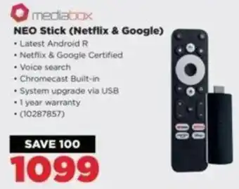 mediabox NEO Stick (Netflix & Google)