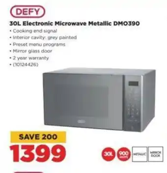 HiFi Corp DEFY 30L Electronic Microwave Metallic DM0390 offer