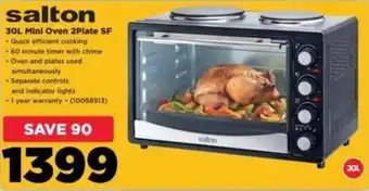 HiFi Corp salton 30L Mini Oven 2Plate SF offer