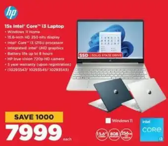 HiFi Corp hp 15s Intel Core i3 Laptop offer