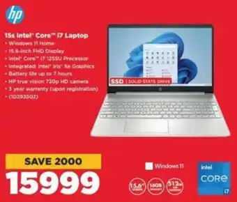 HiFi Corp hp 15s Intel Core i7 Laptop offer