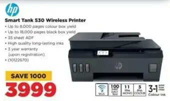 HiFi Corp hp Smart Tank 530 Wireless Printer offer