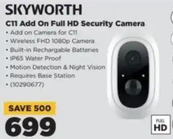 HiFi Corp SKYWORTH C11 Add On Full HD Security Camera offer