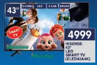 President Hyper HISENSE 43" LED SMART TV (ELED43A4K) offer