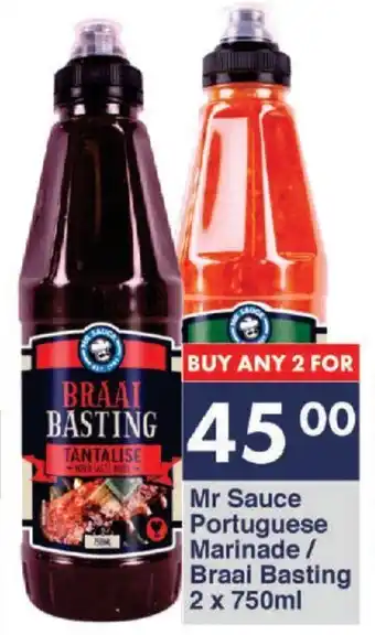 President Hyper Mr Sauce Portuguese Marinade / Braai Basting 2 x 750ml offer