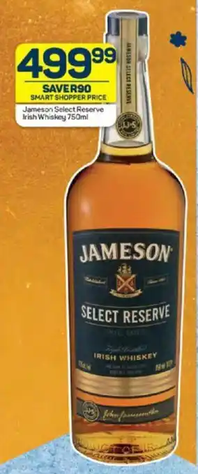 Pick n Pay Liquor Jameson Select Reserve Irish Whiskey 750ml offer
