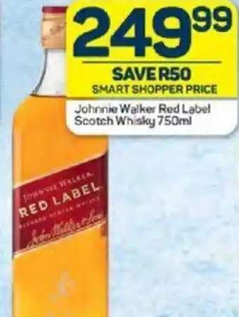 Pick n Pay Liquor Johnnie Walker Red Label Scotch Whisky 750ml offer