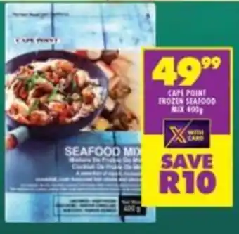 Shoprite CAPE POINT FROZEN SEAFOOD MIX 400g offer