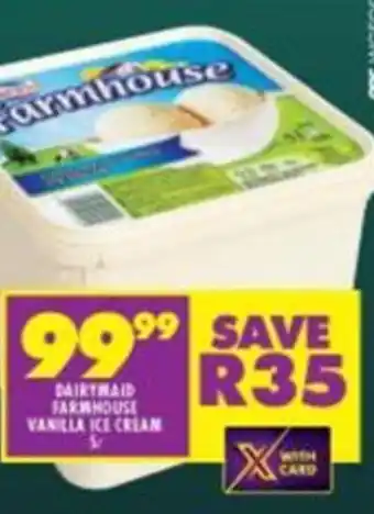 Shoprite Dairymaid Farmhouse Vanilla Ice Cream offer