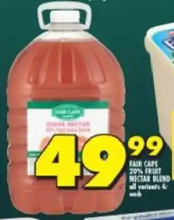 Shoprite FAIR CAPE 20% FRUIT NECTAR BLEND offer