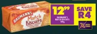 Shoprite Baumann's Match Biscuits 100g offer