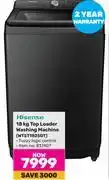 Game Hisense 18Kg Top Loader Washing Machine WT5T1825DT offer