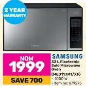Game Samsung 32L Electronic Solo Microwave Oven ME0113M1/XF offer