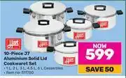 Game Hart 10 Piece J7 Aluminium Solid Lid Cookware Set offer