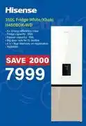 Incredible Connection Hisense 350L Fridge White/Khaki H450BDK-WD offer