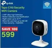Incredible Connection TP-Link Tapo C110 Security WiFi Camera offer
