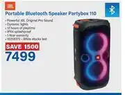 Incredible Connection JBL Portable Bluetooth Speaker Partybox 110 offer