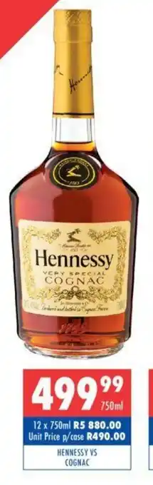 Ultra Liquors HENNESSY VS COGNAC offer