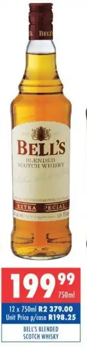 Ultra Liquors BELL'S BLENDED SCOTCH WHISKY offer
