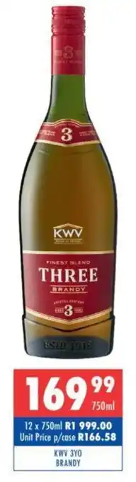 Ultra Liquors KWV 3Y0 BRANDY offer
