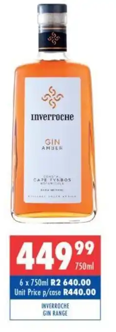 Ultra Liquors INVERROCHE GIN RANGE offer