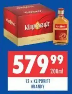 Ultra Liquors 12 x KLIPDRIFT BRANDY offer