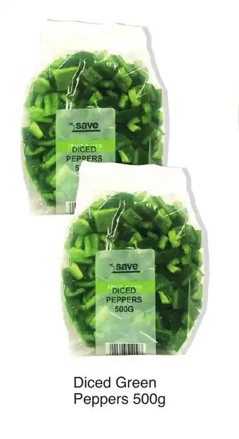 Save Hyper Diced Green Peppers 500g offer