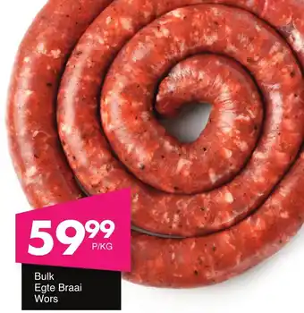 Save Hyper Bulk Egte Braai Wors offer