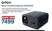 Incredible Connection Orion Smart Full HD Projector PRO15SW offer