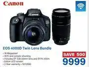Incredible Connection Canon EOS 4000D Twin Lens Bundle offer