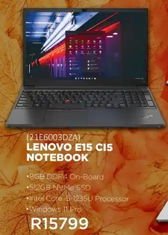 Matrix Warehouse LENOVO E15 C15 NOTEBOOK offer