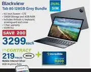 Incredible Connection Blackview Tab 80 128GB Grey Bundle-Each offer
