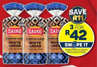 Pick n Pay Hypermarket Sasko Premium Slices White Bread 700g offer