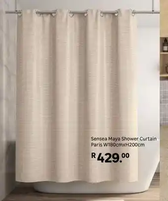 Leroy Merlin Sensea - maya shower curtain paris w180cmxh200cm offer