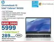 Incredible Connection HP Chromebook 15 Intel Celeron N4500 offer