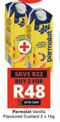 Checkers Parmalat Vanilla Flavoured Custard 2 x 1kg offer