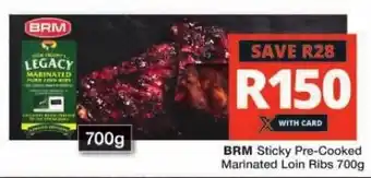 Checkers BRM Sticky Pre-Cooked Marinated Loin Ribs 700g offer