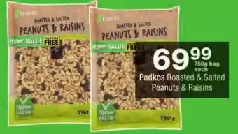 Checkers Padkos Roasted & Salted Peanuts & Raisins offer