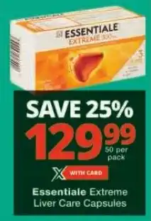 Checkers Essentiale Extreme Liver Care Capsules offer